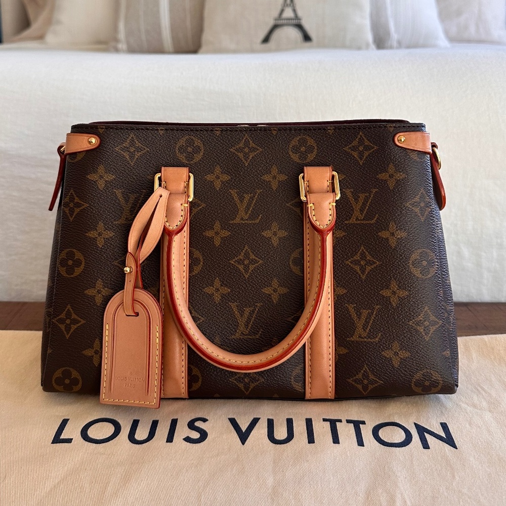 Louis Vuitton Soufflot BB Monogram M44815 Handbag 2WAY Brown